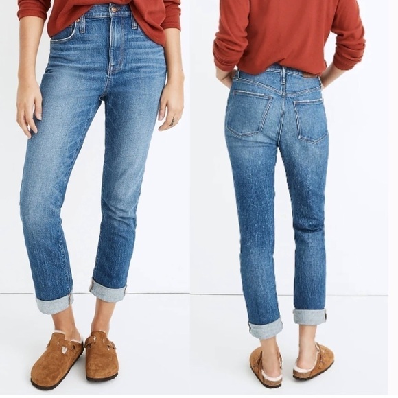 Madewell The High-Rise Slim Boyjean in Moorland Wash Sz 23 - Picture 1 of 7